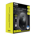 Port Connect Bluetooth Wireless and Rechargeable Executive Mouse - Black