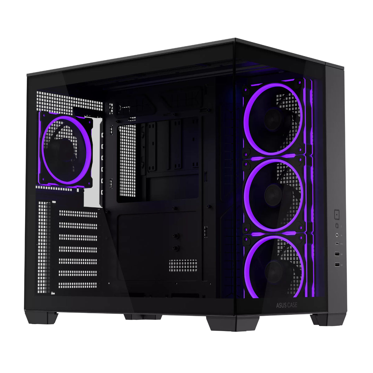 Asus A32 PLUS ARGB ATX Gaming Chassis – Black