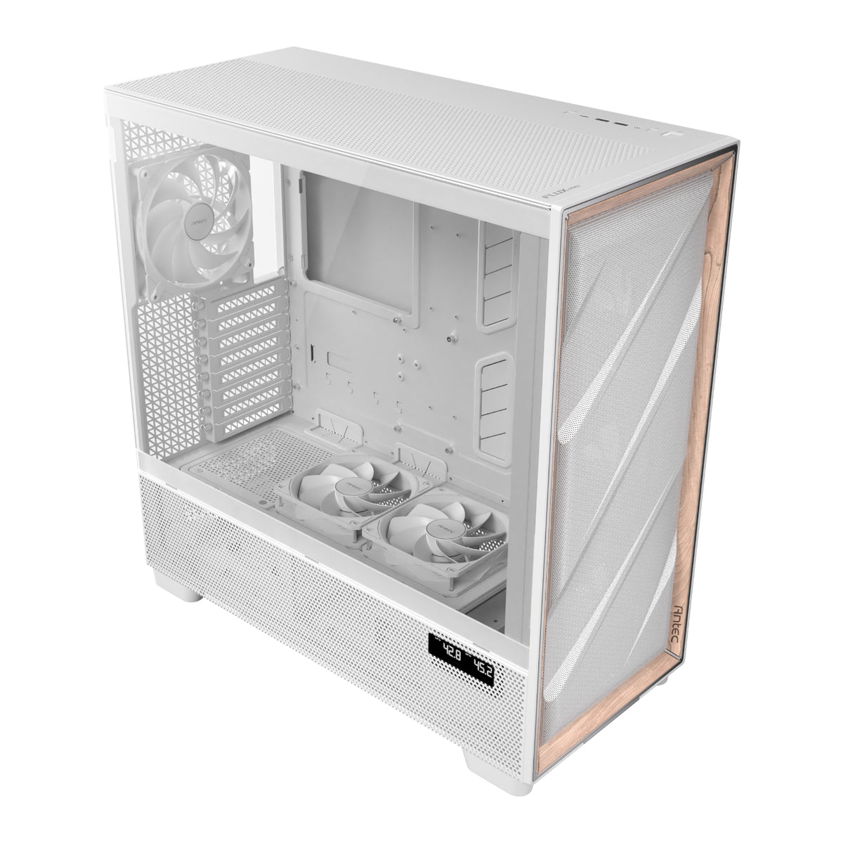 Antec FLUX PRO E-ATX Full Tower Gaming Chassis – White