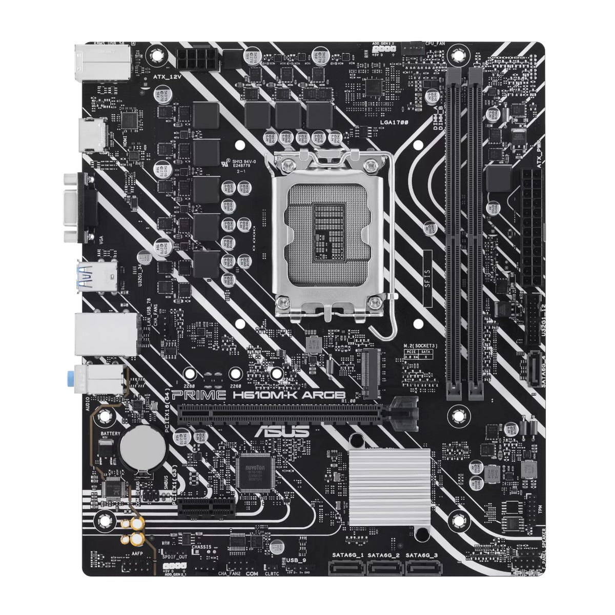 Asus PRIME H610M-K ARGB Intel LGA1700 M-ATX Motherboard