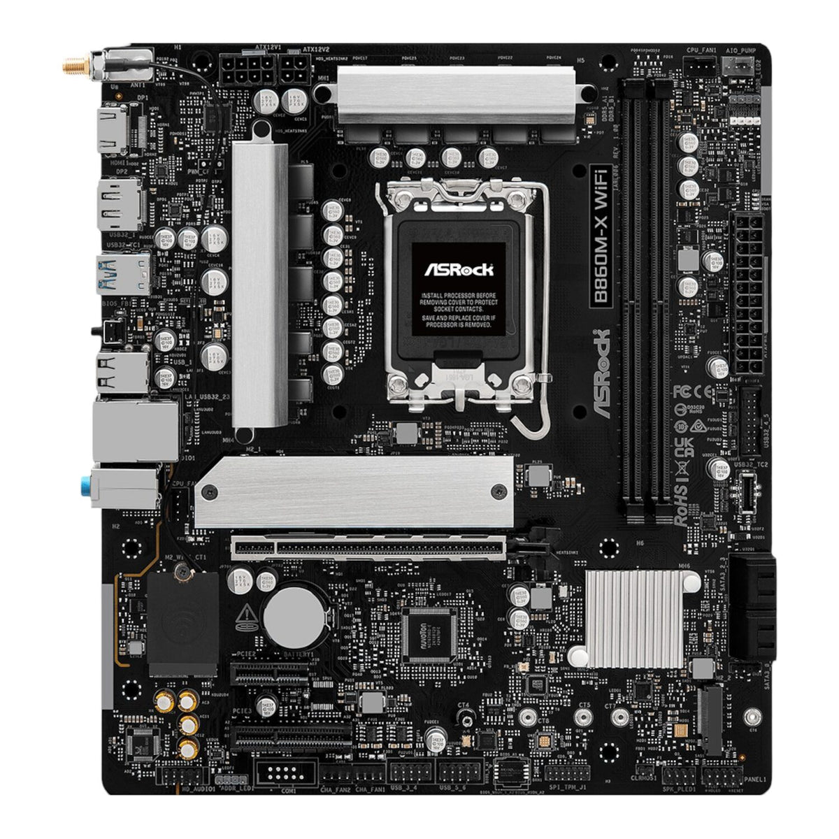 ASRock B860M-X WIFI Micro ATX DDR5 Motherboard (PCIe 5 and Wi-Fi 6E)