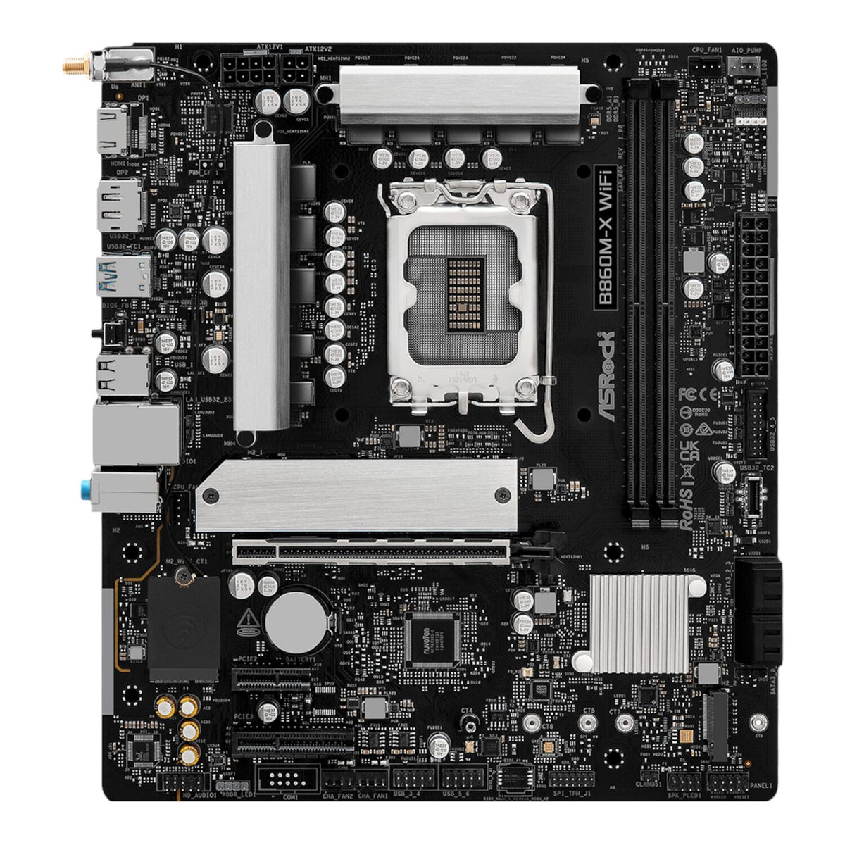 ASRock B860M-X WIFI Micro ATX DDR5 Motherboard (PCIe 5 and Wi-Fi 6E)