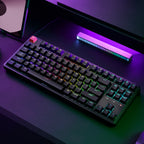 Keychron C3 Pro 8K QMK RGB Wired Mechanical Keyboard (80% Layout, Red Super Switch Hot-Swappable)