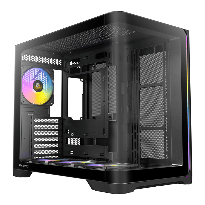 Antec C5 CURVED ARGB ATX | Micro-ATX | ITX ARGB Dual Chamber Mid-Tower Gaming Chassis - Black