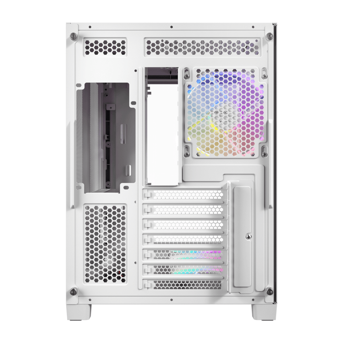 Antec C5 CURVED ARGB ATX | Micro-ATX | ITX ARGB Dual Chamber Mid-Tower Gaming Chassis - White