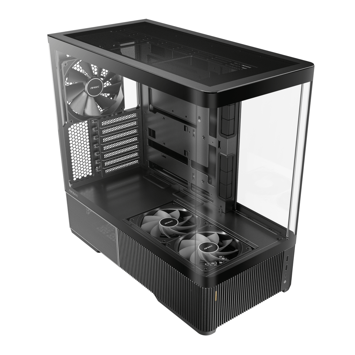 Antec C6 CURVED AIR ATX | Micro-ATX | ITX Mid-Tower Gaming Chassis - Black