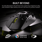 Corsair SABRE v2 PRO WIRELESS MAGNESIUM ALLOY 33000 DPI Gaming Mouse – Black