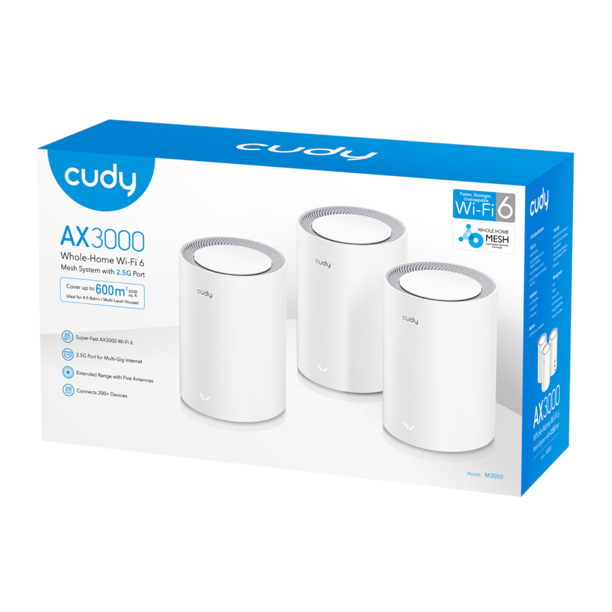 Cudy AX3000 Wi-Fi 6 Mesh Kit 3 Pack - White