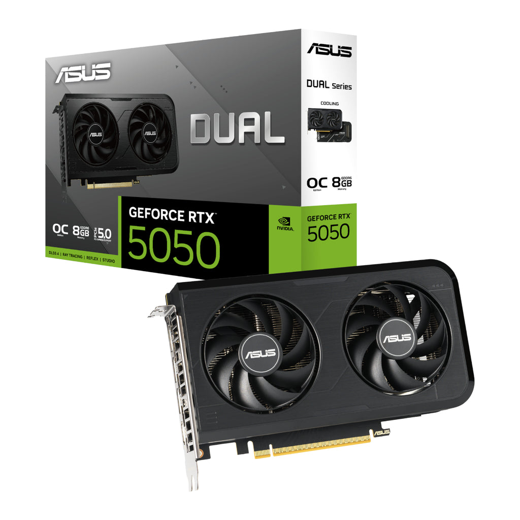 Asus Nvidia GeForce RTX 5050 Dual OC 8GB GDDR6 Graphics Card