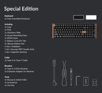 Keychron K4 HE 96% Magnetic Switch Hot-Swap RGB Wireless Keyboard – White (Wood + Aluminium)