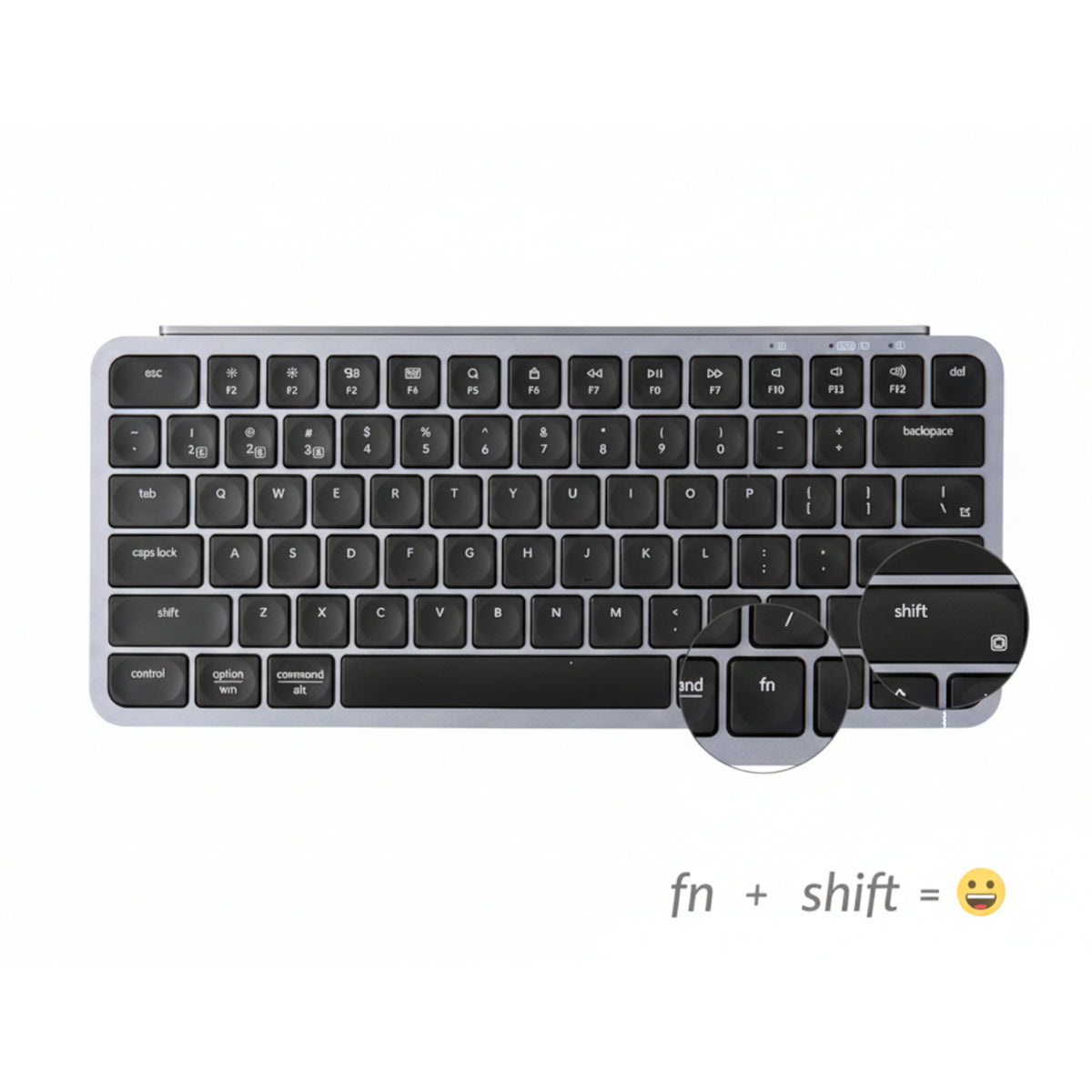 Keychron B1 Pro 75% Layout Wireless Keyboard and Mouse Combo - Space Grey