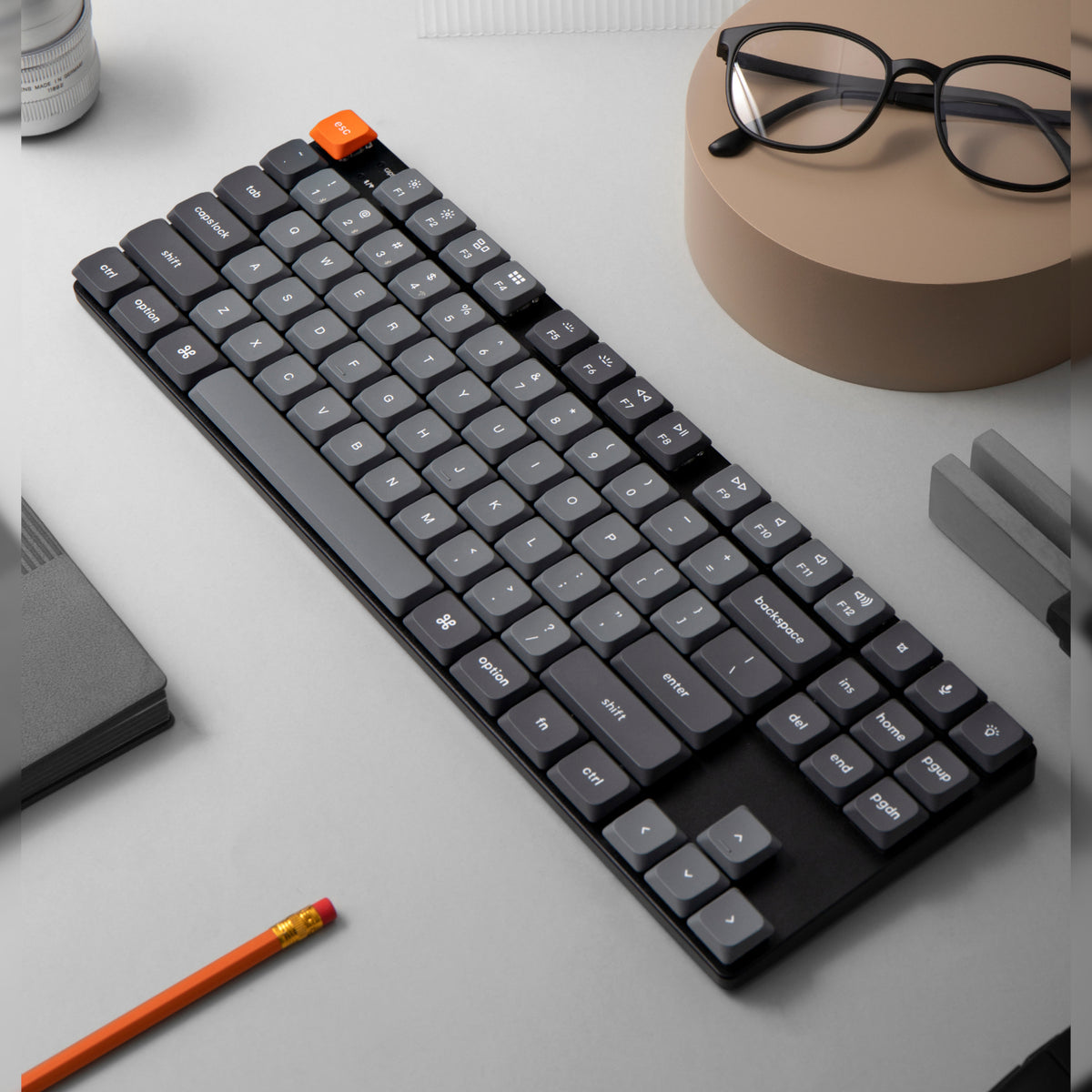Keychron K1 Max QMK/VIA 80% Wireless Custom Mechanical Keyboard | RED Switches