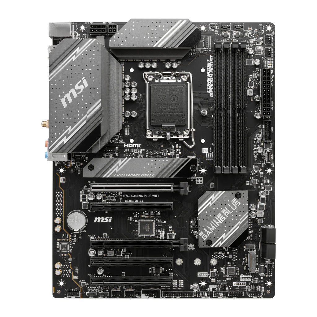 MSI B760 GAMING PLUS WIFI DDR5 LGA1700 ATX Motherboard