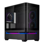 Asus Prime AP202 ARGB Curved Tempered Glass Micro-ATX Chassis – Black