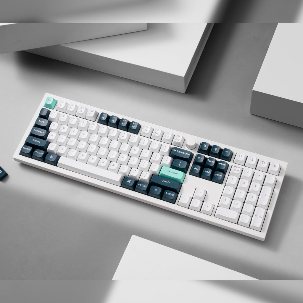 Keychron Q6 HE QMK Full-size Wireless Custom Mechanical Keyboard (Nebula Switch) – Shell White