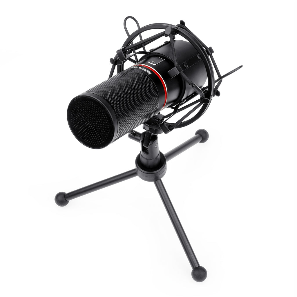 REDRAGON BLAZAR Cardioid USB Gaming Mic and Tripod - Black