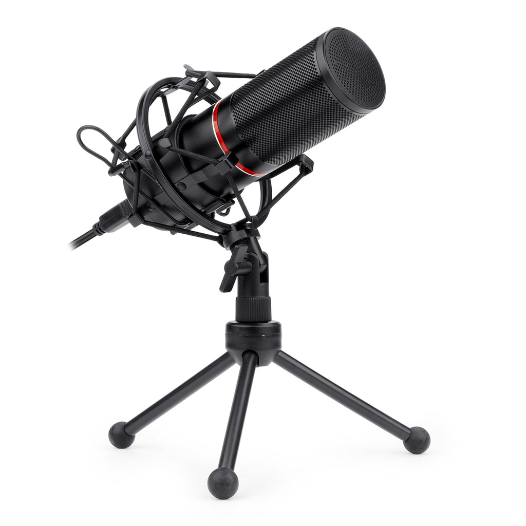 REDRAGON BLAZAR Cardioid USB Gaming Mic and Tripod - Black