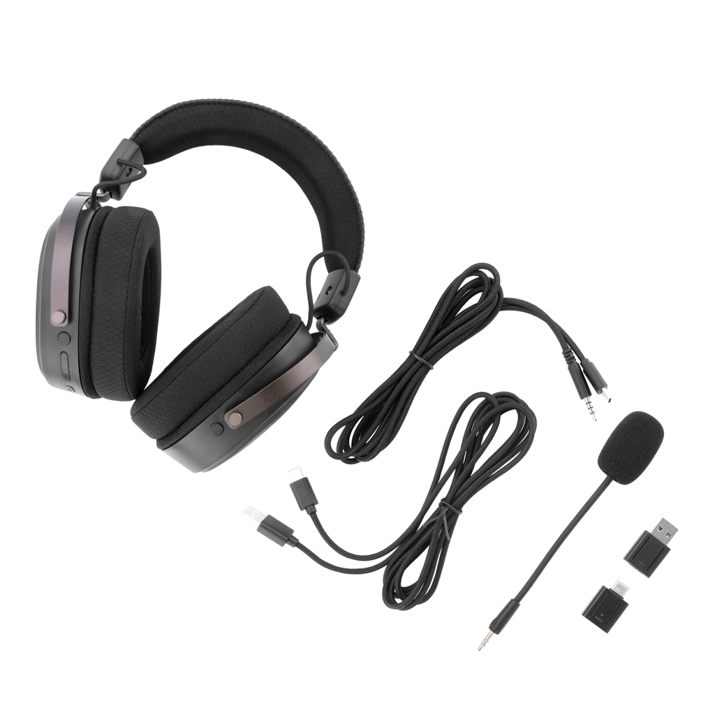 Redragon FURY WRS Over-Ear Wireless Gaming Headset - Black