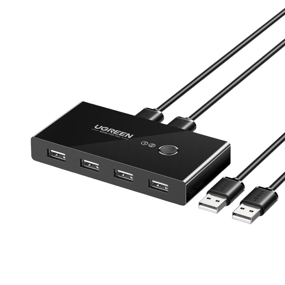 UGREEN USB 3.0 4-Port Switch Box, with 1.5m USB Cables