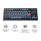Keychron V3 Max QMK/VIA 80% Wireless Custom Mechanical Keyboard (Brown Switch) – Carbon Black